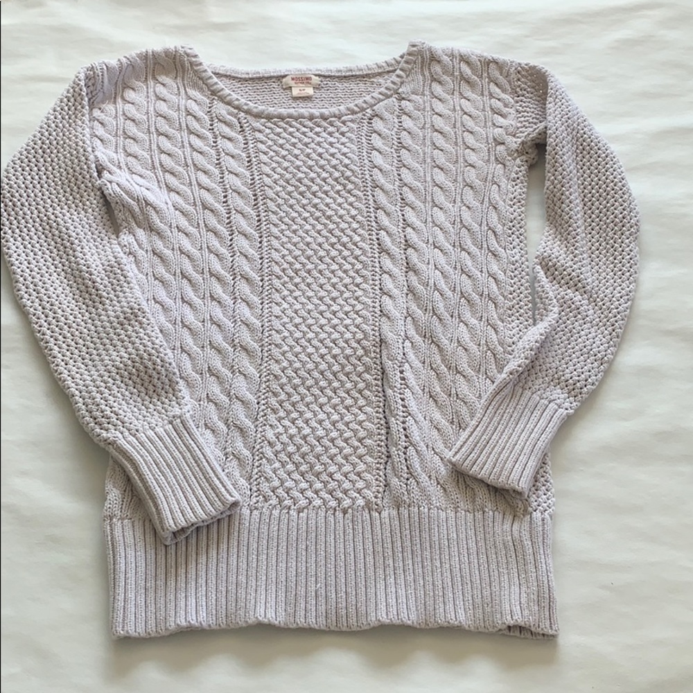 Cable knit sweater